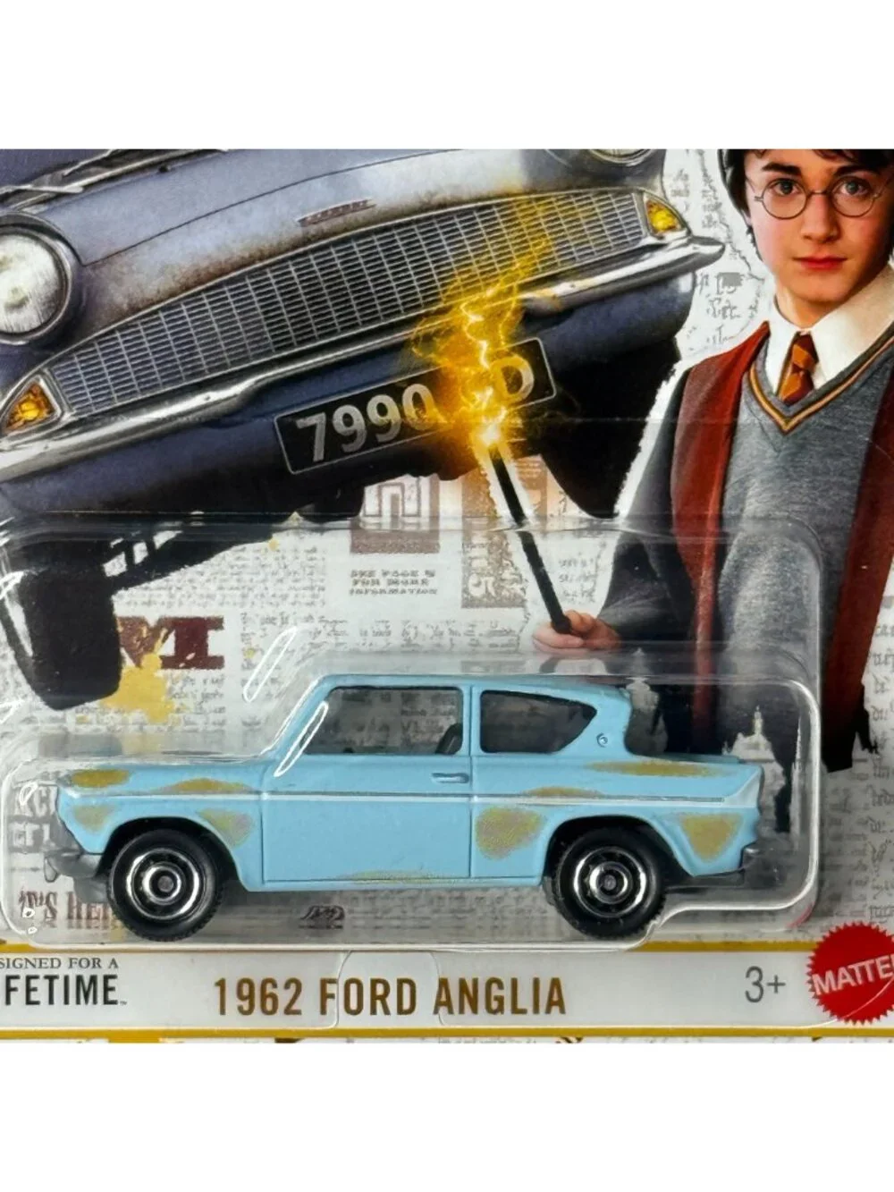 Matchbox 1962 Ford Anglia Harry Potter 42/125 Flying Car Blue Diecast NOC